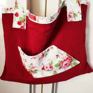 rote Wendetasche, Stofftasche