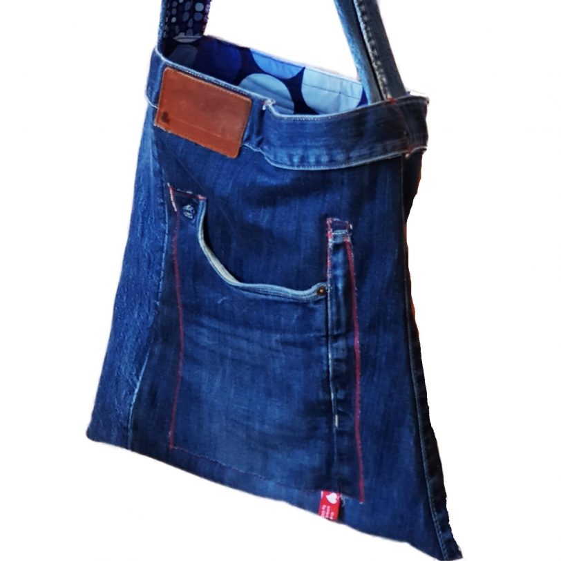 Love Stofftasche aus Jeans