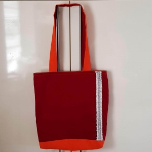 stabile Stofftasche zum Wenden Vintage