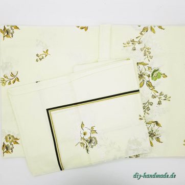 Vintage-Bettwaesche Set, hellgrün
