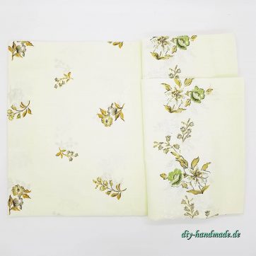 Vintage-Bettwaesche Set, hellgrün