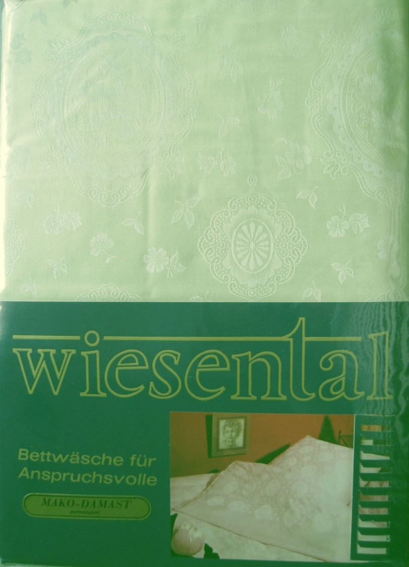 Vintage-Mako Damast-Bettwaesche Wiesenthal