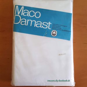 Mako Damast Aussteuer Bettwäsche weiß