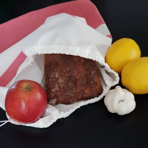 Stoffbeutel, Brotbeutel mit Zugband