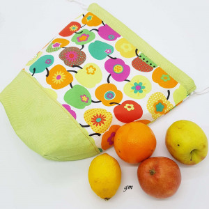 grüner Stoffbeutel Obstbeutel,
