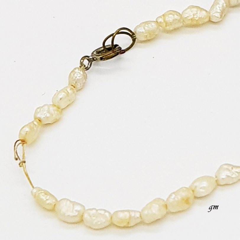 Perlenkette, Halskette mit Süßwasserperlen