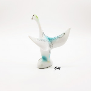 Hollóháza Porzellanfigur, Schwan