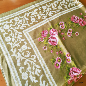 vintage Landhaus Tischdecke Blumen