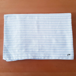 vintage Kopfkissenbezug gestreift