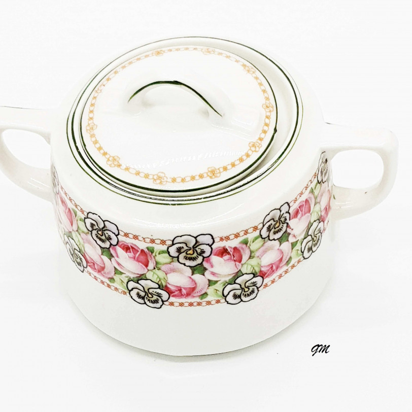 Zuckerdose Porzellan, Rarität um 1900