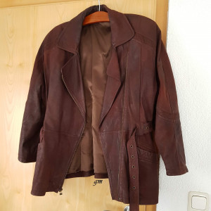 Lammnappa Damen Lederjacke 1980er