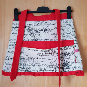 Bistroschürze mit großen Taschen