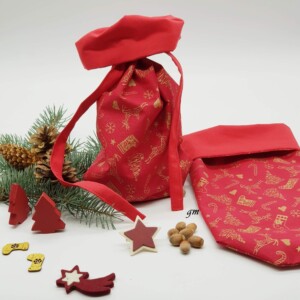 Stoff-Geschenkbeutel Weihnachten