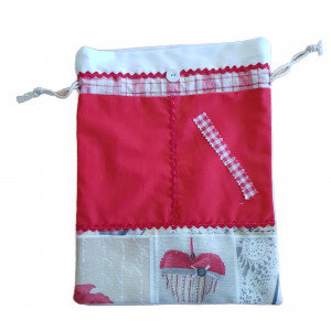Geschenkbeutel aus Stoff, patchwork