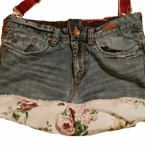 romantik Jeanstasche XXL upcycling