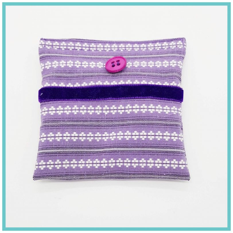 3er Set lila Lavendelduftkissen
