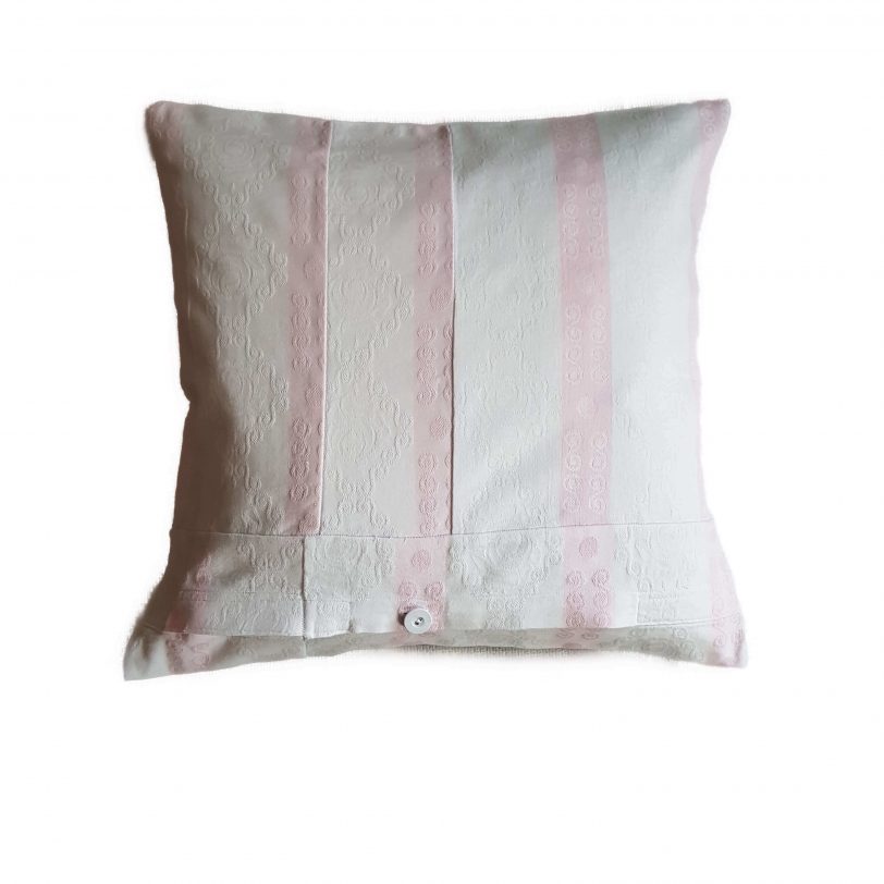 vintage Kissenbezug, rosa, upcycling
