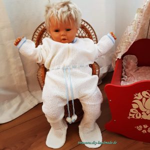 Vintage, weißer Baby Strampler