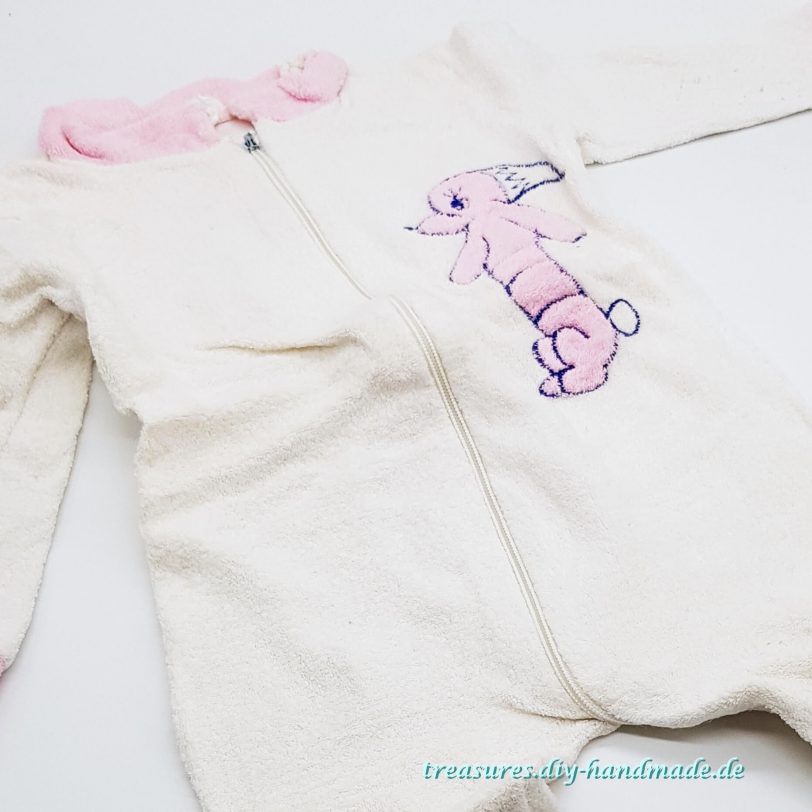 Vintage, Baby Strampler weiß, Größe 74 – Bild 2