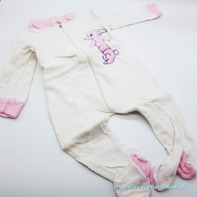 Vintage, Baby Strampler weiß, Größe 74