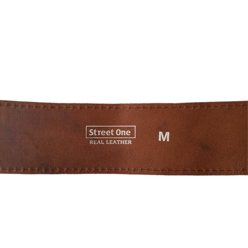brauner Ledergürtel, Street One, Größe M, Vintage – Bild 2