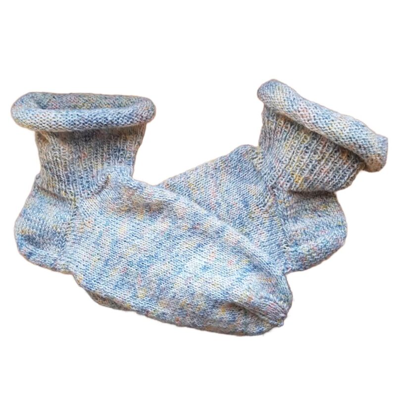 handgestrickte Wollsocken, 38/39 colorit Alpine