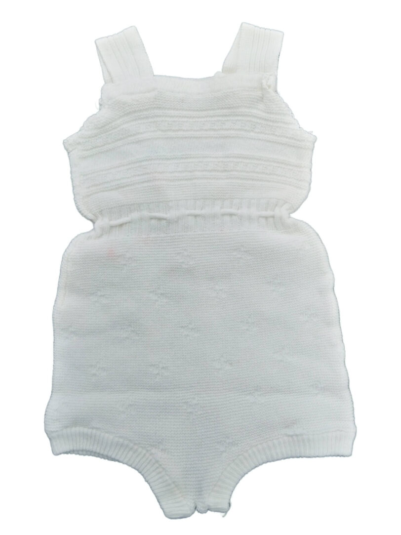 Vintage weißer Baby Strampler Größe 68, 50er