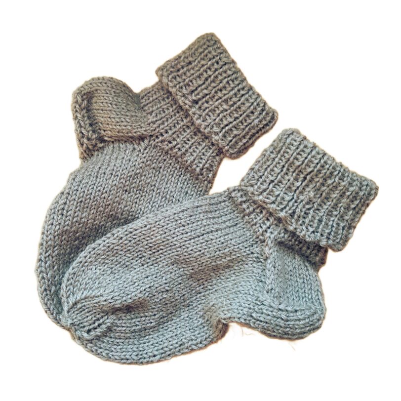 olivegrün Kindersocken 20-21