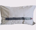 Kissenbezug grau weiß kariert