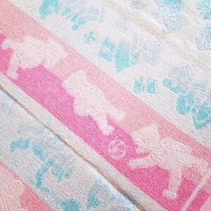 Vintage 80er Baby-Badetuch bunt