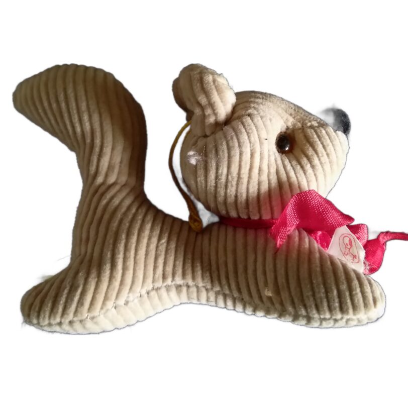 4 Stofftiere Dekoration Cord 70er Jahre – Bild 7