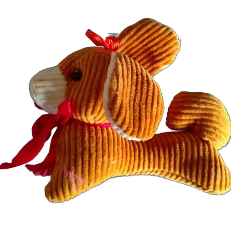 4 Stofftiere Dekoration Cord 70er Jahre – Bild 3