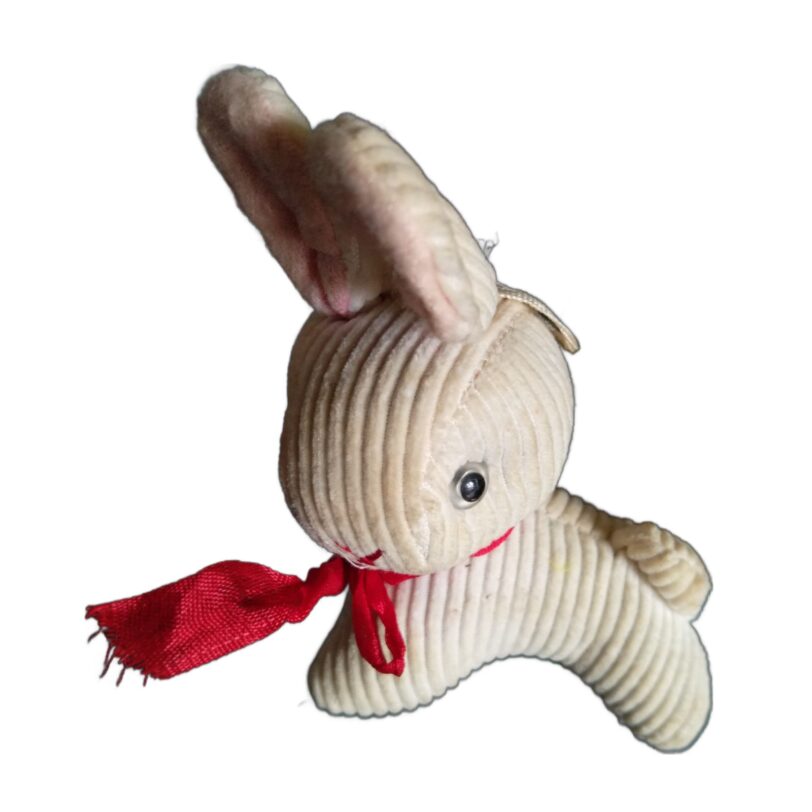 4 Stofftiere Dekoration Cord 70er Jahre – Bild 6