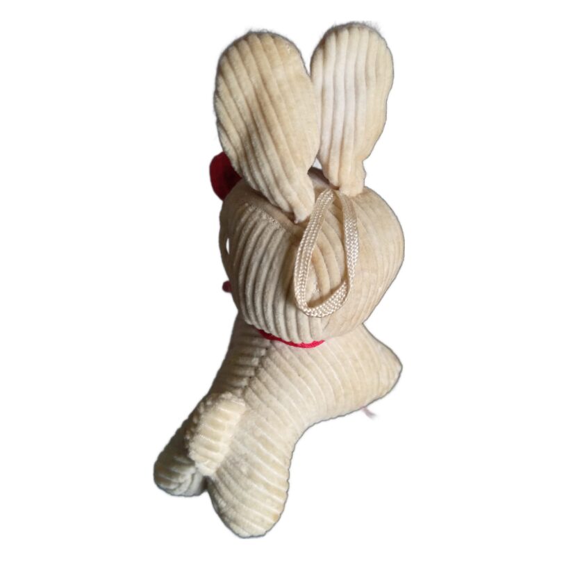 4 Stofftiere Dekoration Cord 70er Jahre – Bild 5