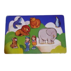 vintage Kleinkindpuzzle 3 Jahre Zoo
