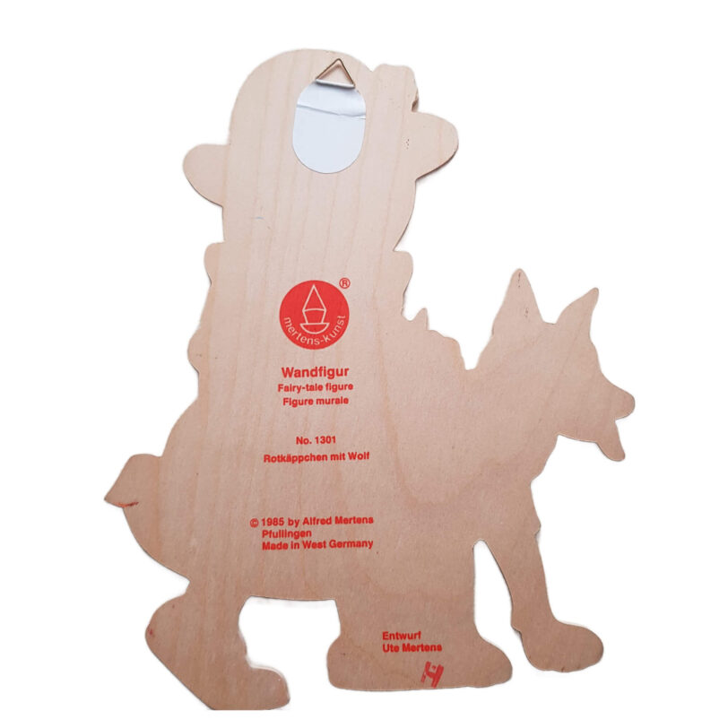 Wandfigur No 1301 Rotkäppchen mit Wolf – Bild 2