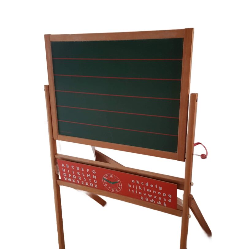 vintage Kinderschultafel Holzkindertafel – Bild 2